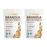 Struesli front packaging showing organic grain free granola benefits
