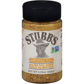 Stubb's front packaging showing jar and bold Texas-style labeling for easy identification