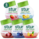 Stur classic variety pack front showing five bottles and benefits