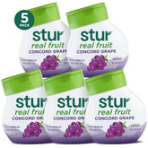 Stur front packaging showing concord grape bottles and quantity benefit