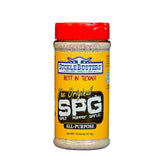 SuckleBusters SPG shaker front view showing label and packaging benefit: easy dispensing