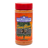 SuckleBusters front packaging showing bright-red pecan BBQ rub, flavorful presentation