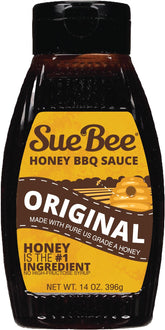 Sue Bee front packaging showing bottle and label benefit clear brand recognition