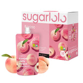 Sugarlolo front packaging showing peach konjac jelly benefits
