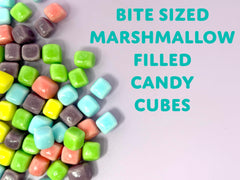 Sugarloo World candy cubes in a bowl at a party showing vibrant colors and sharing benefit