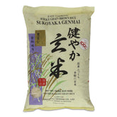 Sukoyaka SHIRAKIKU front bag image showing packaging and 15 lb size benefit