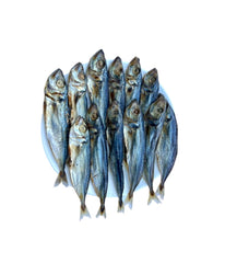 Sun dried seafoods front packaging showing wild-caught 200g vacuum pack benefits freshness