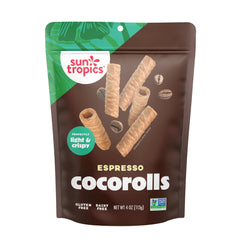 Sun Tropics close-up of CocoRolls layered texture highlighting delicate crispness