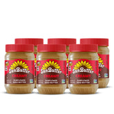 SunButter jar front view showing label and size, highlights convenience