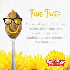 Bowl of roasted sunflower seeds with SunButter branding shows US-grown ingredient source