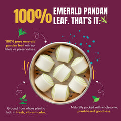 Suncore Foods pandan blended into milk for vibrant green drink and consistent color