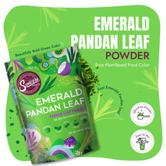Suncore Foods pandan powder texture displaying smooth, vibrant green color benefit