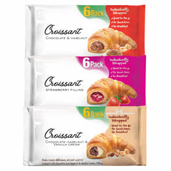 SUNGOODS close-up of flaky croissant texture, highlights delicate layers