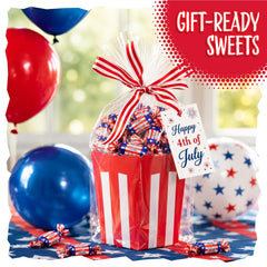SUNNY ISLAND caramels in a serving bowl staged for party use showing easy buffet presentation