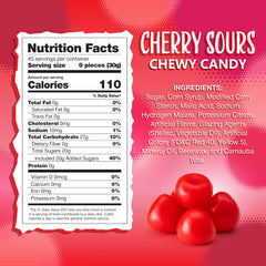 SUNNY ISLAND Cherry Sours spread on surface for easy serving and display