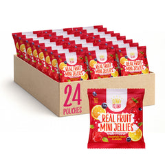 SUNNY ISLAND front packaging showing 24 pouches and colorful fruit images for easy selection