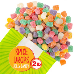 SUNNY ISLAND gum drops in a clear candy bowl ready for buffet and serving