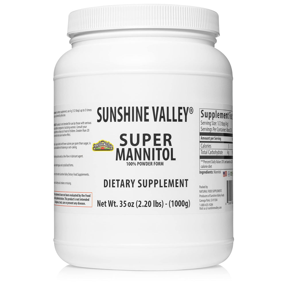 Sunshine Valley front pouch showing label and 35 oz size for pantry storage benefit