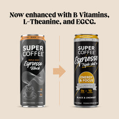 SUPER COFFEE foam and liquid texture close-up showing smooth taste