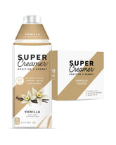 SUPER COFFEE front packaging showing keto creamer and vanilla benefit