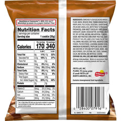 SUPERDEALS cookie bag held in hand to show 2.5 oz size and convenient portioning