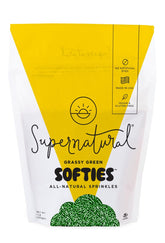 Supernatural grassy green front packaging shows 16 oz and vegan benefit