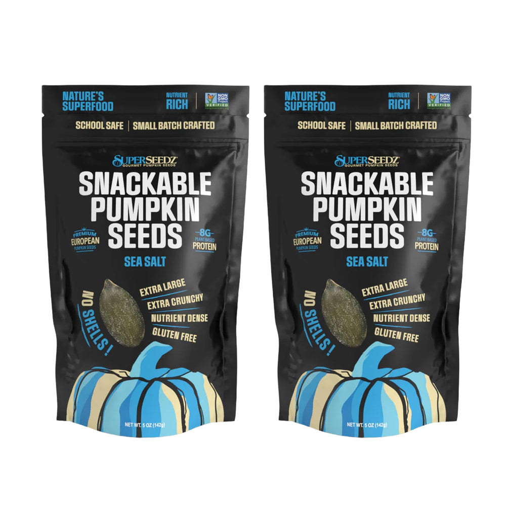 SuperSeedz front packaging 5oz 2-pack showing brand and salt benefit
