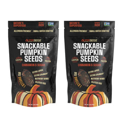 SuperSeedz front packaging showing cinnamon sugar flavor and resealable benefit
