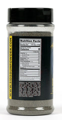 Sure Shot Sid's open jar showing granular texture and activated charcoal benefit