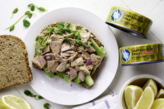 Sustainable Seas tuna served in salad illustrating quick healthy meal preparation