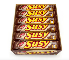 Susy single wrapped 50g unit close-up highlighting portability