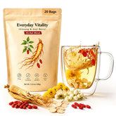 SVEYN front packaging showing sealed loose-leaf tea for freshness and convenience
