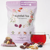 SVEYN front packaging showing Nightfall tea and benefits