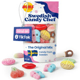 Swedish Candy Chef front bag showing brand and colorful candy mix benefit convenience