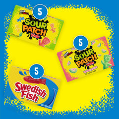 SWEDISH FISH red fish close-up highlighting signature shape and fruity chew benefit