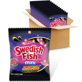 SWEDISH FISH front packaging showing playful pink bags and bulk set