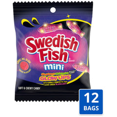 SWEDISH FISH gummy texture close-up highlighting soft chewy benefit