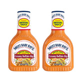 Sweet Baby Ray's creamy buffalo front packaging showing bottle and label for bold garlic flavor