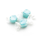 Sweet Candy Company front package of 3 lb blue raspberry taffy showing branding and bag design