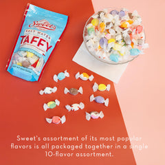 Sweet Candy Company assortment of flavor colors and wrappers displayed to show variety