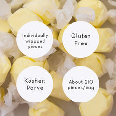 Sweet Candy Company single taffy piece showing soft texture and chew appeal