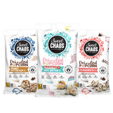 Sweet Chaos front packaging showing three 5oz bags and brand logo for easy gifting