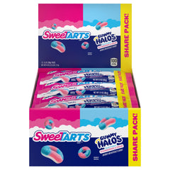 SweeTARTS front packaging showing case of 3.5 oz bags and bright branding, great for shelf appeal