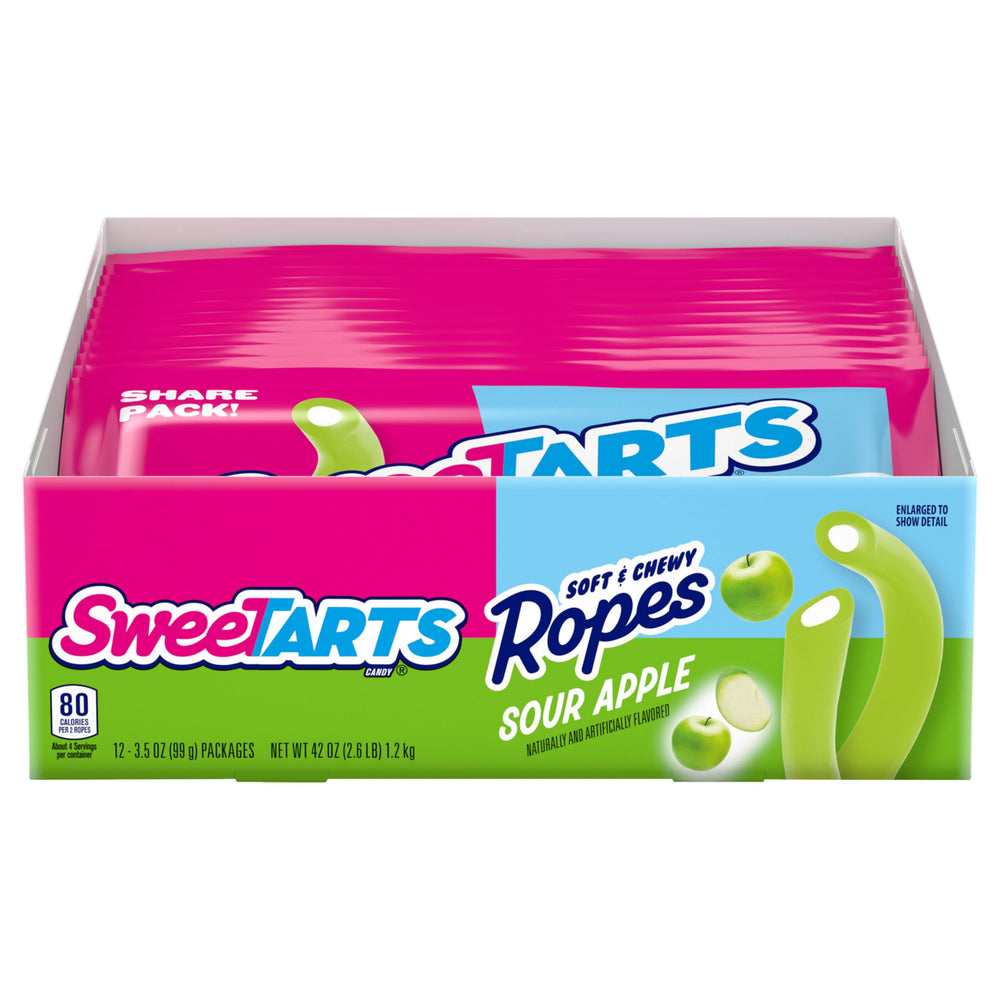 SweeTARTS front packaging showing 3.5 oz pack, easy grab-and-go snack