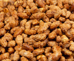 SweetGlob close-up of glossy butter toffee shell revealing crunchy texture