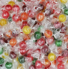 SweetGlob close-up of sour fruit ball surface texture highlighting vivid color and tangy appeal