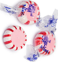 SweetGlob close-up of red and white swirl highlighting classic design and texture