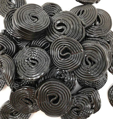 SweetGourmet close-up of licorice texture highlighting firm chew and bold flavor