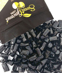 SweetGourmet front packaging of Finnska sugar free licorice showing 2 lb bag benefit