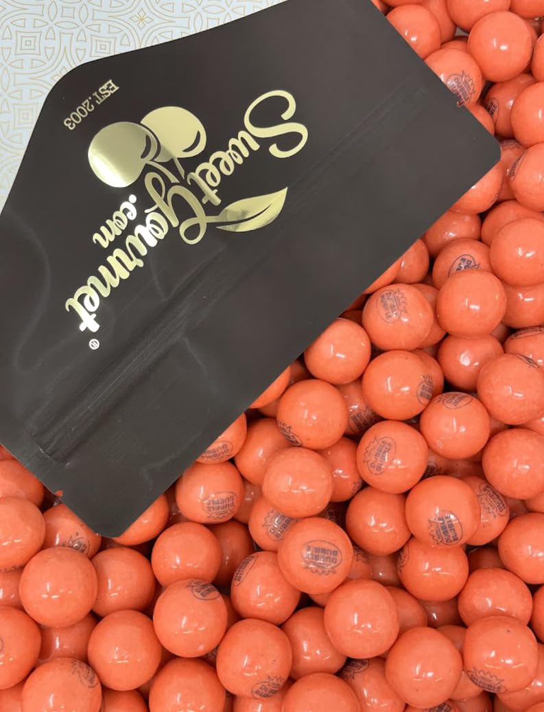 SweetGourmet front packaging showing bright pink gumballs and bulk weight benefit